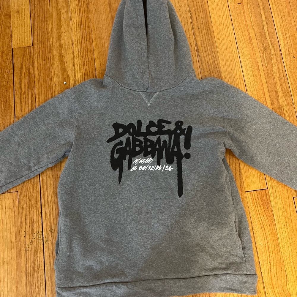 ' Graffiti Logo Hoodie DOLCE&GABBANA